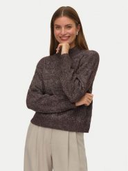 Vero Moda Golf Virgo 10331875 Brązowy Regular Fit. Brązowe golfy damskie Vero Moda, s, bez wzorów, z syntetyku, bez ramiączek. Za 179.99 zł.