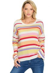 Heine Sweter w kolorze kremowym ze wzorem rozmiar: 44. Białe swetry klasyczne damskie Heine, bez kołnierzyka. Za 86.99 zł.