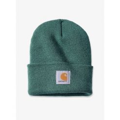 Czapka zimowa Carhartt Watch Hat - frosted balsam. Zielone czapki damskie Carhartt, na zimę, bez wzorów. Za 69.56 zł.