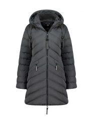 Geographical Norway Parka "Clarisal" w kolorze ciemnoszarym rozmiar: M. Szare parki damskie Geographical Norway, m, bez kaptura. Za 268.45 zł.