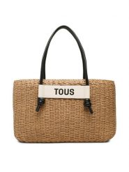 TOUS Torebka Capazo L Scoubidou 2001716959 Beżowy. Brązowe torebki klasyczne damskie tous, z syntetyku, bez dodatków. Za 949.99 zł.