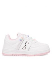 Nelli Blu Sneakersy K23310 Biały. Białe buty sportowe dziewczęce Nelli Blu, z syntetyku, bez zapięcia. Za 119.99 zł.