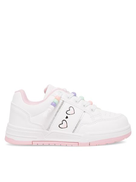 Nelli Blu Sneakersy K23310 Biały. Białe buty sportowe dziewczęce Nelli Blu, bez wzorów, z syntetyku, bez zapięcia. Za 119.99 zł.