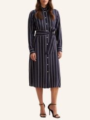 Seidensticker Sukienka w kolorze granatowo-białym rozmiar: 46. Białe sukienki damskie Seidensticker, bez wzorów, z tkaniny, bez ramiączek. Za 212.30 zł.