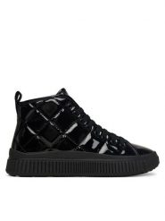 Geox Sneakersy J Laquinny J56M3F 000HH C9999 D Czarny. Czarne buty sportowe dziewczęce Geox, bez wzorów, ze skóry, bez zapięcia. Za 189.99 zł.