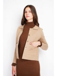 William de Faye Kurtka koszulowa w kolorze karmelowym rozmiar: 34. Brązowe kardigany damskie William de Faye, bez wzorów. Za 130.99 zł.