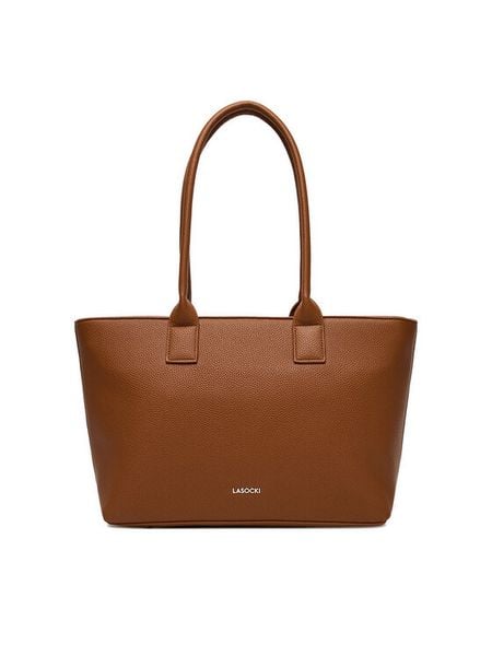 Lasocki Torebka C-LSK-X-005-08 Brązowy. Brązowe shopper bag Lasocki, z materiału, bez dodatków. Za 189.99 zł.