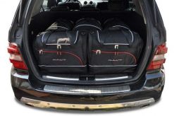 Torby Do Bagażnika Mercedes-Benz M 2005-2011 5Szt Kjust. Czarne torby podróżne KJUST, bez wzorów, z kauczuku. Za 1,542.00 zł.