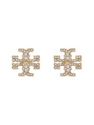 Tory Burch Kolczyki Kira Pave Stud 158535 Złoty. Żółte kolczyki damskie Tory Burch, metalowe. Za 544.99 zł.