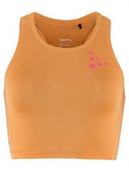 Craft Top sportowy "Pro Hypervent" w kolorze pomarańczowym rozmiar: S. Pomarańczowe koszulki sportowe damskie Craft, s, bez wzorów, z poliamidu, bez ramiączek, outdoorowe. Za 70.24 zł.