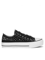 DeeZee Trampki WFA2791-1 Czarny. Czarne trampki damskie DeeZee, bez wzorów, z materiału, bez zapięcia. Za 57.99 zł.