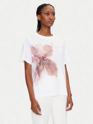 Marciano Guess T-Shirt Ss tshirt kim Biały Regular Fit. Białe t-shirty damskie Marciano Guess, l, z aplikacjami, z bawełny, bez kołnierzyka. Za 259.99 zł.