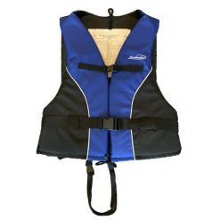 Kamizelka asekuracyjna na spływ kajakowy unisex Olimp Standard. Czarne kamizelki damskie OLIMP, xl, bez wzorów, z poliesteru, bez kaptura. Za 129.00 zł.
