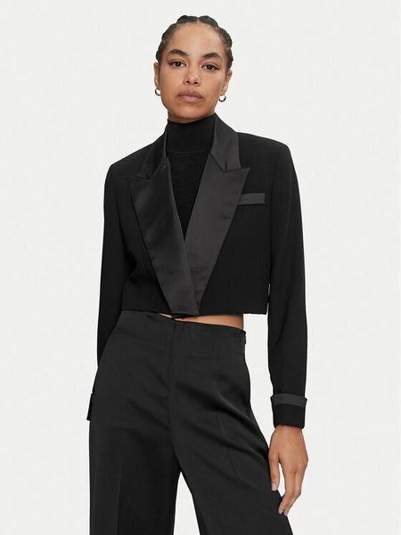 ACCESS FASHION Marynarka 44-1027-202 Czarny Regular Fit. Czarne marynarki i żakiety damskie ACCESS FASHION, bez wzorów, z syntetyku. Za 499.99 zł.