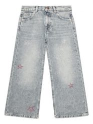 Guess Jeansy J5YA00 D5NJ0 Szary Regular Fit. Szare jeansy dziewczęce Guess, z aplikacjami, z bawełny. Za 229.99 zł.