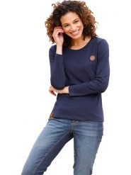 WITT WEIDEN Koszulka w kolorze granatowym rozmiar: 40. Niebieskie koszulki damskie WITT WEIDEN, bez wzorów, z bawełny, bez kołnierzyka, bez ramiączek. Za 26.99 zł.