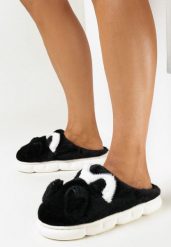 Czarne Kapcie na Platformie z Futerkiem Siltala. Czarne kapcie damskie Born2be. Za 34.99 zł.