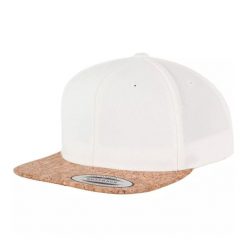 Czapka Z Daszkiem Cork Snapback Cap. Brązowe czapki z daszkiem damskie FLEXFIT, bez wzorów, z materiału. Za 109.99 zł.