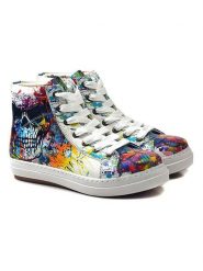 Goby Sneakersy w kolorze białym ze wzorem rozmiar: 40. Białe obuwie sportowe damskie Goby, z materiału, za kostkę, bez zapięcia. Za 217.99 zł.