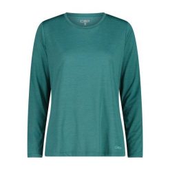 Koszulka damska turystyczna CMP 35N5566. Zielone koszulki sportowe damskie CMP, xl, bez wzorów, bez ramiączek. W wyprzedaży za 111.99 zł.