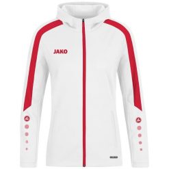 Damska bluza dresowa z kapturem Jako Power. Białe bluzy damskie JAKO, bez wzorów, z dresówki, z kapturem. Za 386.50 zł.