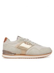 Pepe Jeans Sneakersy London Mix PLS40044 Biały. Białe obuwie sportowe damskie Pepe Jeans, z jeansu, bez zapięcia. Za 239.99 zł.