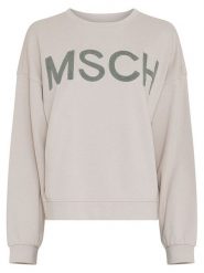 MOSS COPENHAGEN Bluza "Mela Briena" w kolorze beżowym rozmiar: XS/S. Brązowe bluzy damskie Moss Copenhagen, s, bez wzorów, z bawełny, bez kaptura. Za 139.87 zł.