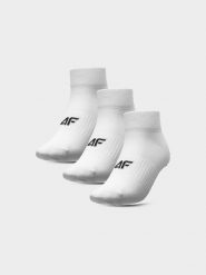 4F Skarpety casual za kostkę (3-pack) damskie 35-38. Czarne skarpetki damskie 4F, bez wzorów, z bawełny. Za 44.99 zł.