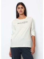 Marc O´Polo Koszulka w kolorze kremowym rozmiar: L. Brązowe bluzki damskie l, bez wzorów, z bawełny, bez kołnierzyka, bez ramiączek. Za 104.39 zł.