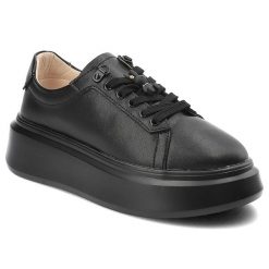 Czarne Sneakersy Artiker Stylowe Obuwie Damskie. Czarne obuwie sportowe damskie Artiker, na wiosnę, ze skóry, bez zapięcia. Za 189.00 zł.