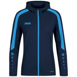 Damska bluza dresowa z kapturem Jako Power. Niebieskie bluzy damskie JAKO, bez wzorów, z dresówki, z kapturem. Za 386.50 zł.