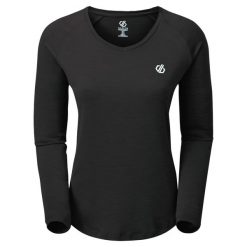 Damska Koszulka Z Długim Rękawem Discern. Czarne bluzki damskie Dare 2b, xl, bez wzorów, sportowe, bez kołnierzyka, bez ramiączek. Za 91.99 zł.