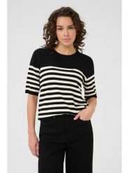 Kaffe Sweter w kolorze czarno-kremowym rozmiar: S. Brązowe swetry klasyczne damskie Kaffe, s, bez kołnierzyka. Za 60.99 zł.