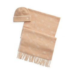 Szal LAUREN RALPH LAUREN. Brązowe szaliki damskie Lauren Ralph Lauren, bez wzorów. Za 699.99 zł.