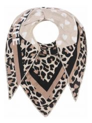 Zwillingsherz Chusta trójkątna w kolorze beżowo-jasnobrązowym - 200 x 130 cm rozmiar: onesize. Brązowe chusty damskie Zwillingsherz, bez wzorów, z bawełny. Za 126.99 zł.