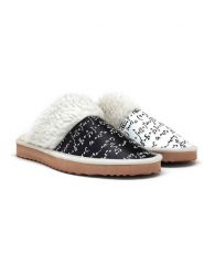 Goby Kapcie w kolorze czarno-białym rozmiar: 42. Białe kapcie damskie Goby. Za 130.99 zł.