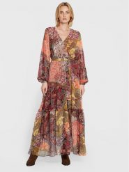 Guess Sukienka codzienna Oriane W2BK25 WEXJ2 Pomarańczowy Regular Fit. Brązowe sukienki damskie Guess, z aplikacjami, z syntetyku, bez ramiączek. Za 829.99 zł.