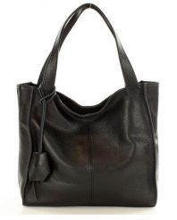 Torebka damska czarna MARCO MAZZINI s139a. Czarne shopper bag bez wzorów, ze skóry, na ramię, duże, bez dodatków. Za 379.05 zł.