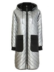 TicketWOMAN Płaszcz przejściowy w kolorze srebrnym rozmiar: 42. Szare płaszcze damskie TicketWOMAN, bez wzorów, bez kaptura. Za 274.99 zł.