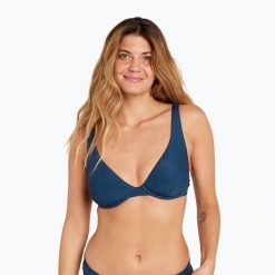 Góra od stroju kąpielowego Rip Curl Modern Rib B/C Cup. Niebieskie bikini RIPCURL, bez wzorów. Za 129.99 zł.