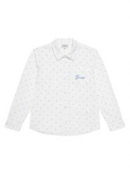 Guess Koszula N6RH02 WE5W0 Biały Regular Fit. Białe koszule chłopięce Guess, z aplikacjami, z bawełny, bez kołnierzyka, bez ramiączek. Za 219.99 zł.