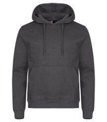 Clique Bluza z kapturem Miami z bawełny i poliestru z recyklingu – Metal Grey. Szare bluzy damskie CLIQUE, uniwersalny, bez wzorów, z bawełny, z kapturem. Za 172.75 zł.