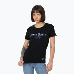 Koszulka damska Pitbull Santa Muerte Blue. Czarne koszulki sportowe damskie PITBULL, l, bez wzorów, bez ramiączek. Za 99.99 zł.
