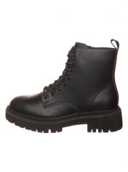 Skechers Skórzane botki "Modern Rugged" w kolorze czarnym rozmiar: 36. Czarne botki damskie Skechers, bez obcasa, bez zapięcia. Za 202.03 zł.