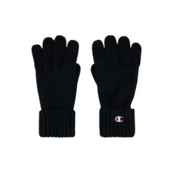 Rękawiczki Champion Gloves. Czarne rękawiczki damskie Champion, bez wzorów. Za 97.11 zł.