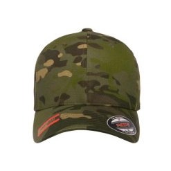 Czapka Z Daszkiem Multicam. Brązowe czapki z daszkiem damskie FLEXFIT, bez wzorów. Za 87.99 zł.