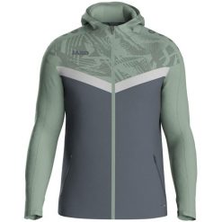 Damska bluza dresowa z kapturem zapinana na zamek błyskawiczny Jako Iconic. Czerwone bluzy damskie JAKO, bez wzorów, z dresówki, z kapturem. Za 350.00 zł.