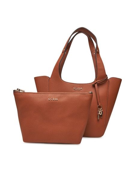 Guess Torebka Calista HWBG73 34220 Brązowy. Brązowe torebki klasyczne damskie Guess, ze skóry, bez dodatków. Za 379.99 zł.