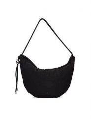 Calvin Klein Torebka Nylon Cord Small Hobo Bag LV04F3382G Czarny. Czarne torebki klasyczne damskie Calvin Klein, z materiału, bez dodatków. Za 409.99 zł.