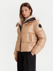 Save The Duck Kurtka zimowa D30974W LOVE21 Brązowy Regular Fit. Brązowe kurtki damskie Save the duck, na zimę, bez wzorów, z syntetyku, bez kaptura. Za 1,579.00 zł.